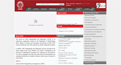 Desktop Screenshot of cdfd.org.in
